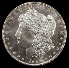 1896 Morgan Dollar BU Uncirculated Mint State 90% Silver $1 US Coin picture