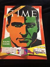 Time Vintage Magazine December 12, 1969 Consumer Revolt Ralph Nader picture