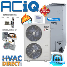 4 Ton 16 SEER ACiQ Ducted Unitary Central AC Inverter Heat Pump Split System BYO picture