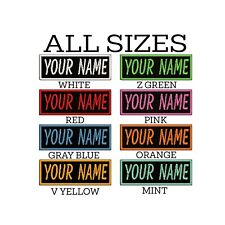 Custom Name Tag Personalized Embroidered Applique Patch Bikers, Uniforms Veteran picture
