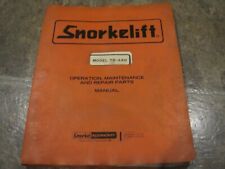 SNORKEL TB-A60  BOOM LIFT MAINTENANCE, OPERATION AND  PARTS MANUAL  TBA60 1989 picture