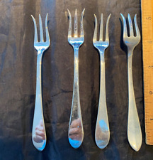 POINTED ANTIQUE STERLING SILVER  4 or 8 or 12 seafood forks more in this   (D&H) picture