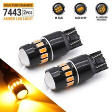 Syneticusa 7443 7444 7440 LED Amber Turn Signal DRL Side Marker Light Bulbs picture