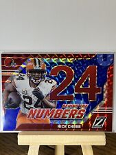 2023 Panini Zenith Nick Chubb Behind The Numbers Blue Prizm Browns #23 picture