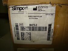 Simport M475-2 Disposable Base Molds, 15x15x5mm (Case of 1000), New picture