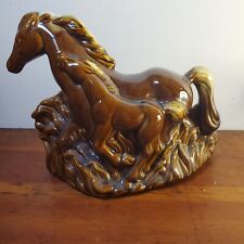Phil Mar Glazed Ceramic Horse Mare Colt TV Lamp Light MCM 1950s Vintage No Light picture