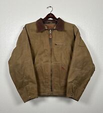 Vintage Outback Trading Company Oilskin Waxed Cotton Jacket Men’s 2XL Plaid picture