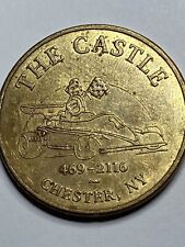 RARE OLD LARGE THE CASTLE FUN CENTER CHESTER NEW YORK ARCADE TOKEN OBSOLETE #qz1 picture