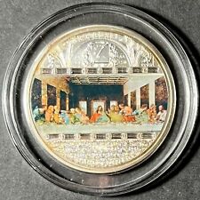 2008 COOK ISLANDS $20 2oz Masterpieces of Art-LAST SUPPER Silver Coin picture
