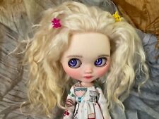 💙 Blythe custom doll with mohair reroot and outfit ❤️ picture