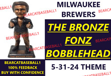 MILWAUKEE BREWERS THE BRONZE FONZ HAPPY DAYS BOBBLEHEAD 5-31-24 THEME *PRE-SALE picture