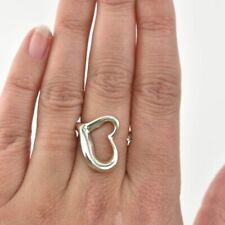 TIFFANY & CO Sterling Silver, Open Heart Ring 1512 picture