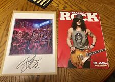 Slash x Classic Rock Magazine 327 + Hand Signed Art by SLASH 🎸 Autographed picture