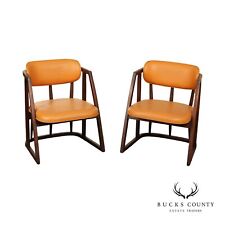 Mid Century Modern Pair of Edward Wormley for Dunbar Mahogany Armchairs picture