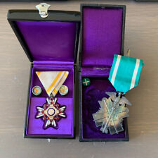 Original WWII Japanese Order of Golden Kite 7th & Sacred Treasure 6th Class picture