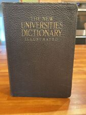 1923 Vintage Dictionary: The New Universities  Dictionary Illustrated See Pics picture