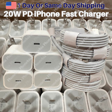 100X Lot 20W PD Fast Charger For iPhone 14/13/12/Pro/11 USB Type C Adapter Cable picture