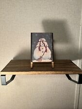 David Harden Folk Art Wood Painting Easel Snowman With Broom Signed Very Nice picture