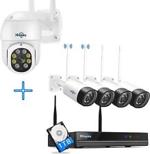 Hiseeu 2K 8CH WIFI NVR Wireless Security Camera System+Outdoor WIFI PTZ Camera picture