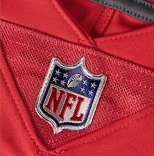 2 OFFICIAL NFL VAPOR UNTOUCHABLE SILVER SHIELD PLASTIC PATCHES SEW ON picture