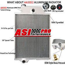 ASI  4-ROW Aluminum Radiator For John Deere 4010 Gas / Diesel AR46438 AR34302 picture