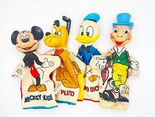 1950's Disney Mickey, Donald, Pluto, Jiminy Cricket, Vintage Hand Puppets picture