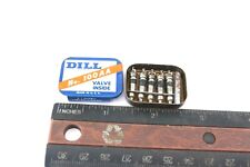 VINTAGE DILL TIRE VALVE INSIDES TIN CONTAINER FULL RARE VERY NICE picture