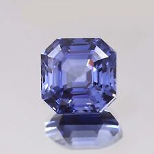 10x10 MM Natural Royal Blue Ceylon Sapphire Asscher Cut Loose Gemstone picture