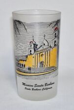 LIBBEY ~ Vintage Frosted Tumbler Glass MISSION SANTA BARBARA, CA (12 Oz) picture