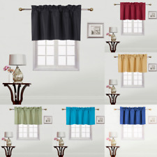 1PC STRAIGHT VALANCE SWAG LINED WINDOW CURTAIN DRAPE SOLID COLORS 38