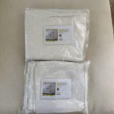 PAIR Restoration Hardware Cloud Classic Armless Slipcover Belgian Linen White picture