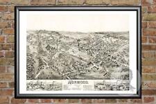 Old Map of Norwood, MA from 1882 - Vintage Massachusetts Art, Historic Decor picture