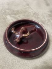 Vintage Song Dynasty Style Art Pottery Jun Ware Buffalo Ox Blood Bowl picture