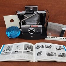 Vintage POLAROID Land Camera 1960s Complete Set NOT tested Bulbs Accessory Case picture