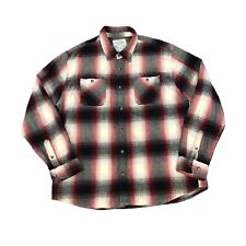 Alaska 1959 Wilderness Gear Flannel Vintage Cotton Red Black Plaid Shirt XL picture