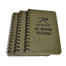 Rothco 3x5 Waterproof All Weather Notebook Field Book Spiral Bound 3 PACK picture