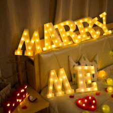 Light Up Letter LED Alphabet PlasticParty Sign Wedding Festival Stand Decoration picture