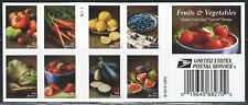 Mint US Fruits and Vegetable Booklet Pane of 20 Forever Stamp Scott# 5493a (MNH) picture