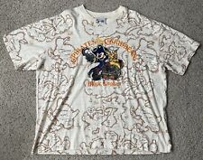 Vintage Disney Mickey Mouse Pirates Of The Caribbean XL All Over Print Rare  picture