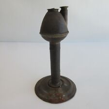 Primitive Antique Tin Whale Oil Lamp whaling early picture