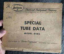 Jackson 648S Special Tube Data Manual picture