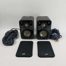 Polk Audio Signature S10 2-Way Surround Speakers Washed Black Walnut AM9537 Pair picture
