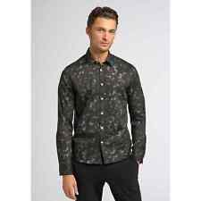 Good Man Brand Mens Button-Up Shirt Green Animal Print Long Sleeve Stretch S New picture