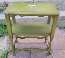 Antique Rustic Solid Wood Two-Tier Side/End Table - Please Read picture