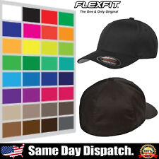 Flexfit ORIGINAL Adult Wooly Combed Twill Plain Baseball 6-Panel Cap Hat 6277 picture
