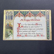 Antique 1911 Christmas Postcard Westwood Ontario Stamp John Comstock V2505 picture
