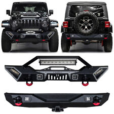 Vijay Fit 2018-2024 Jeep Wrangler JL Front or Rear Bumper with LED Lights picture