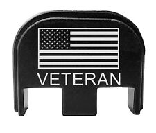 Rear Slide Cover Plate Back for Glock Model Gen 1 thru 5 Bastion US Flag Veteran picture