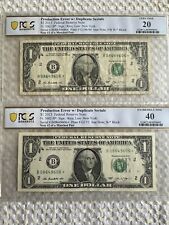 2013 $1 B DUPLICATE ST✯R BILL - MATCHED PAIR # 90 - B 0864 9606 ✯ PCGS GRADED picture