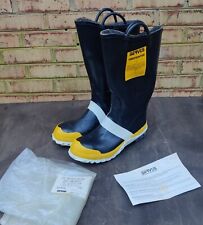New NOS Servus Firefighter Boots MENS 11.5 Wide Made in USA Steel Toe/Shank  picture